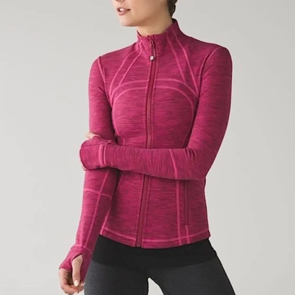 Lululemon Define Jacket - Diamond Jacquard Berry Rumble Jeweled Magenta - Size 4
